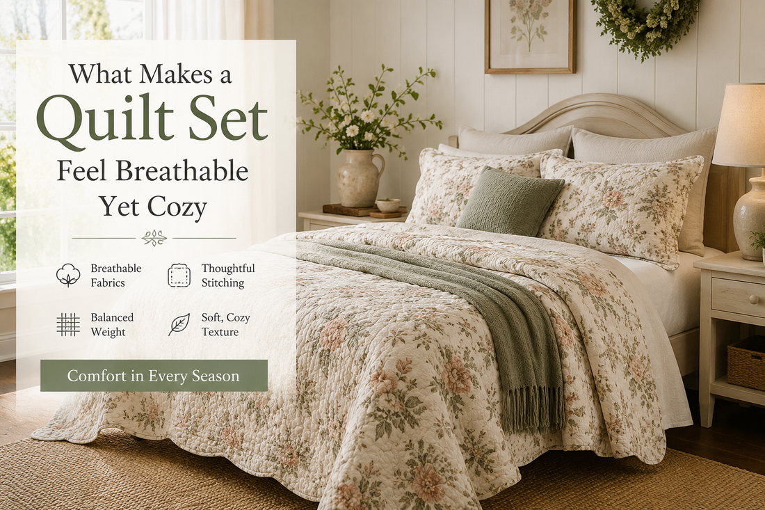 What Makes a Quilt Set Feel Breathable Yet Cozy