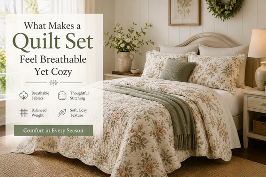 What Makes a Quilt Set Feel Breathable Yet Cozy