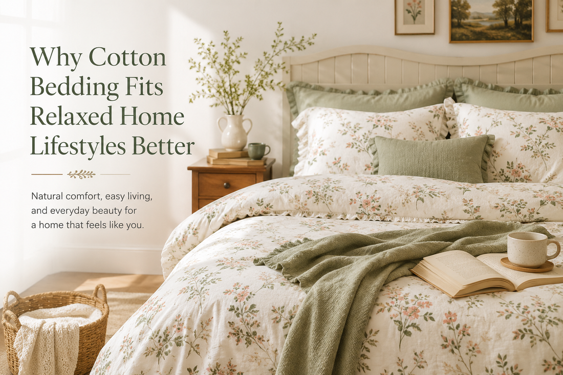Why Cotton Bedding Fits Relaxed Home Lifestyles Better