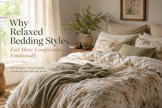 Why Relaxed Bedding Styles Feel More Comfortable Emotionally