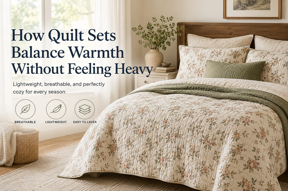 How Quilt Sets Balance Warmth Without Feeling Heavy