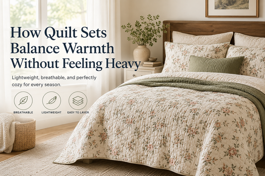 How Quilt Sets Balance Warmth Without Feeling Heavy