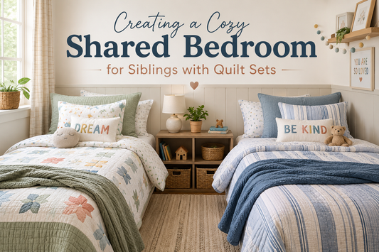 Creating a Cozy Shared Bedroom for Siblings with Quilt Sets