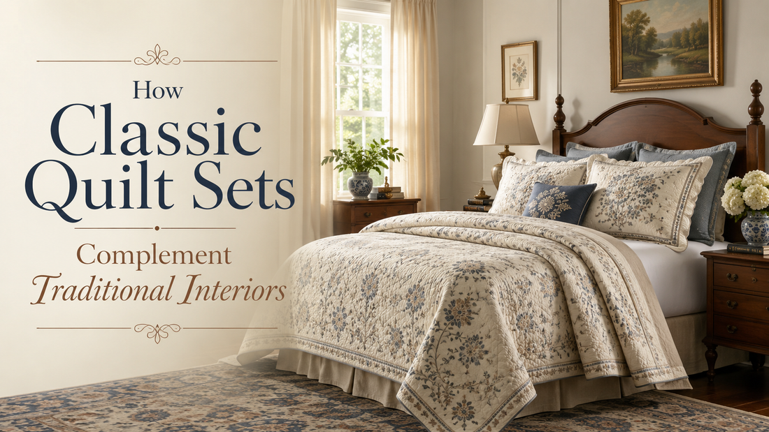 How Classic Quilt Sets Complement Traditional Interiors