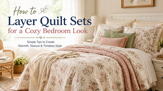 How to Layer Quilt Sets for a Cozy Bedroom Look