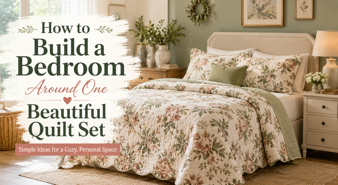 How to Build a Bedroom Around One Beautiful Quilt Set