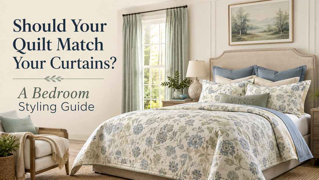 Should Your Quilt Match Your Curtains? A Bedroom Styling Guide