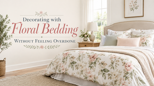 Decorating with Floral Bedding Without Feeling Overdone