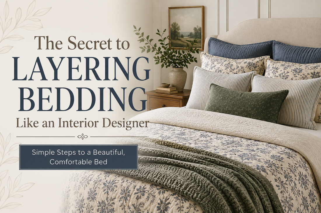 The Secret to Layering Bedding Like an Interior Designer