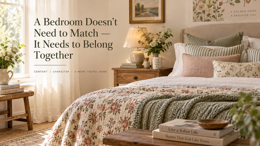 A Bedroom Doesn’t Need to Match — It Needs to Belong Together