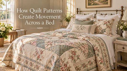 How Quilt Patterns Create Movement Across a Bed