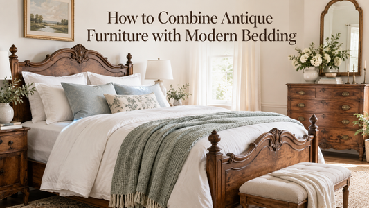 How to Combine Antique Furniture with Modern Bedding
