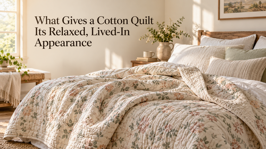What Gives a Cotton Quilt Its Relaxed, Lived-In Appearance