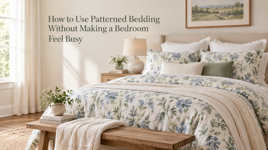 How to Use Patterned Bedding Without Making a Bedroom Feel Busy