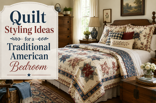 Quilt Styling Ideas for a Traditional American Bedroom