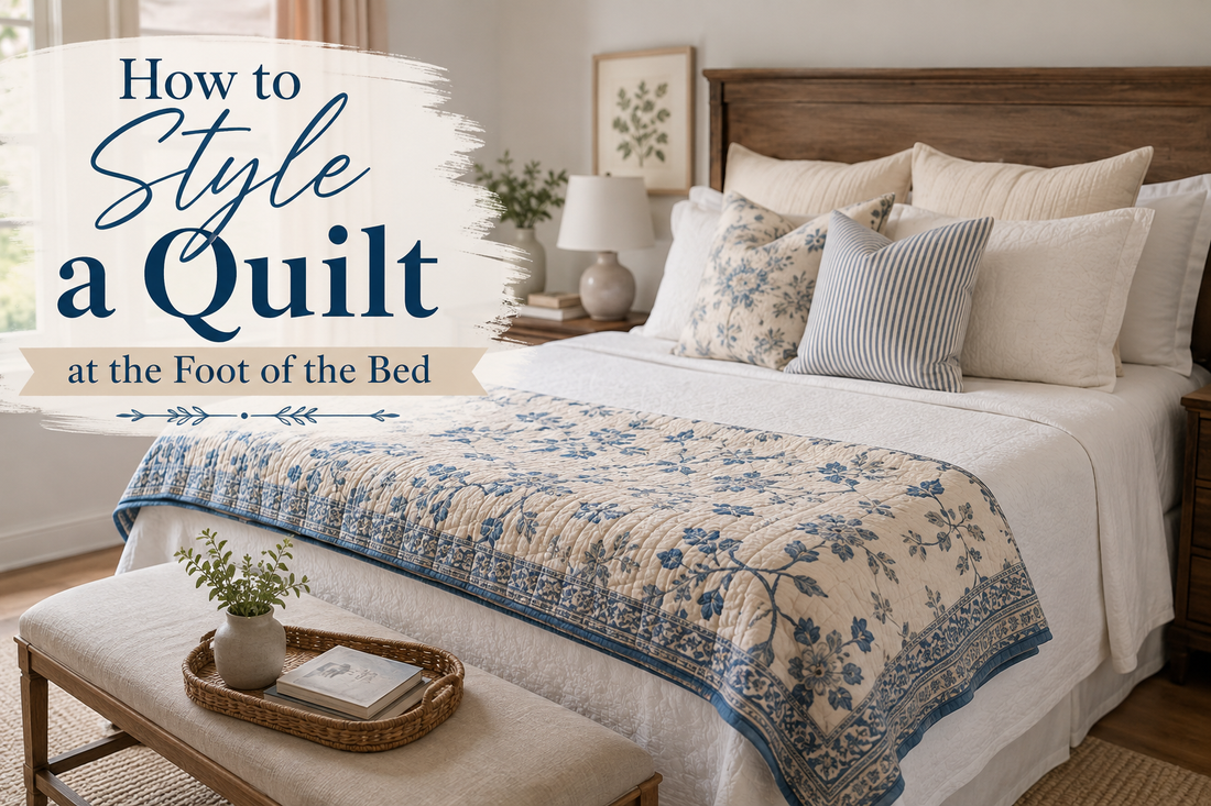 How to Style a Quilt at the Foot of the Bed