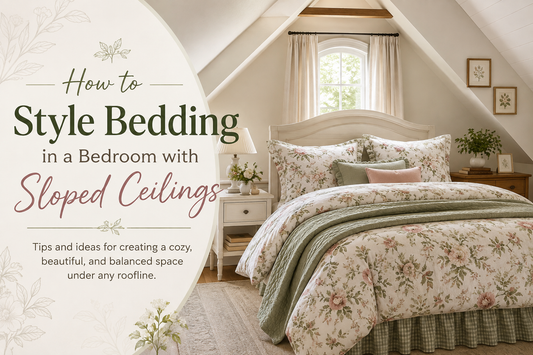 How to Style Bedding in a Bedroom with Sloped Ceilings