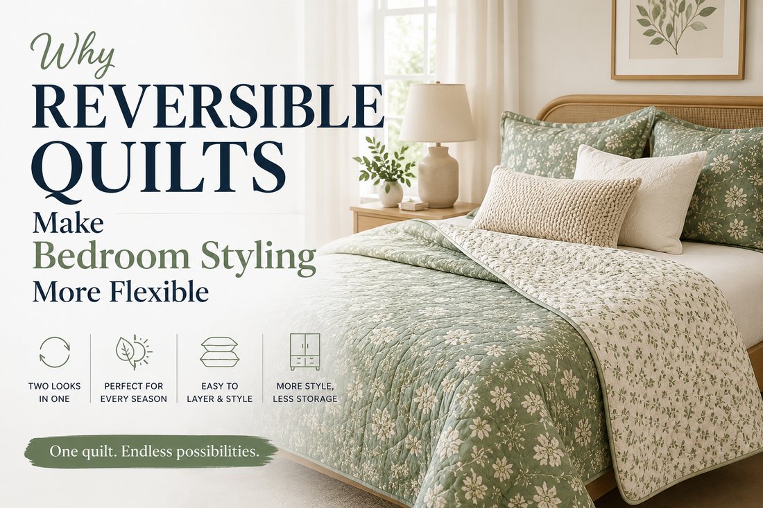 Why Reversible Quilts Make Bedroom Styling More Flexible