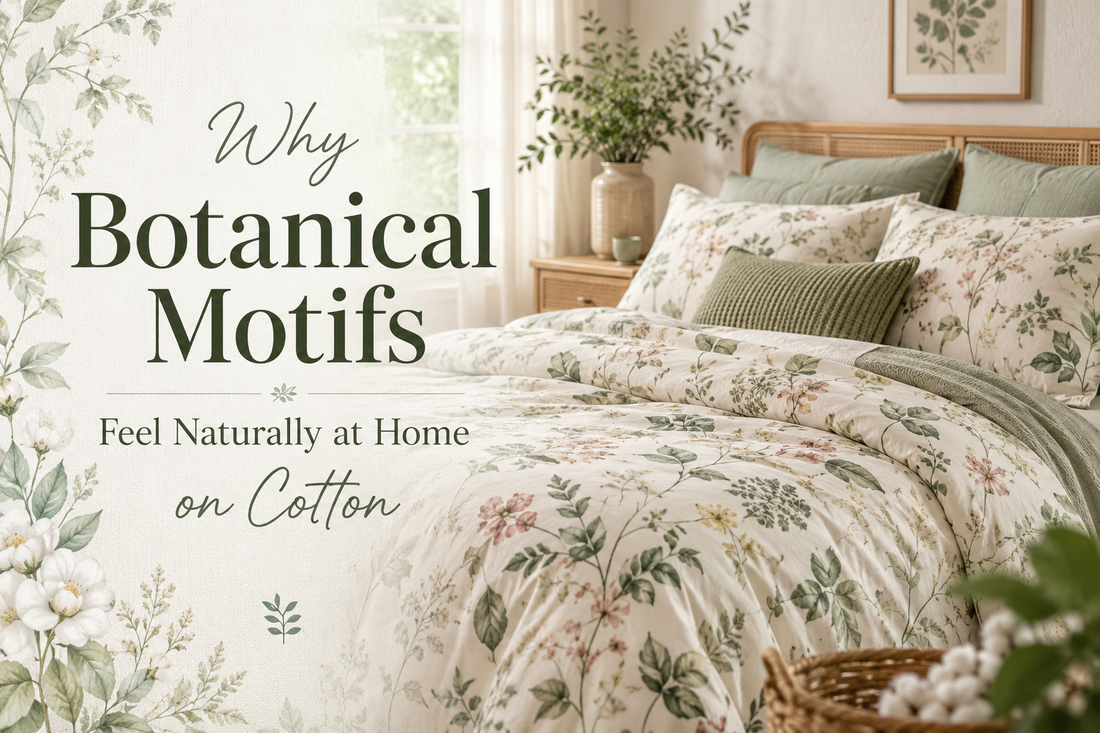 Why Botanical Motifs Feel Naturally at Home on Cotton