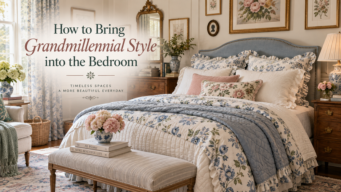 How to Bring Grandmillennial Style into the Bedroom