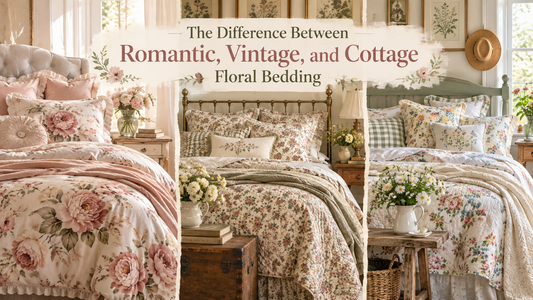 The Difference Between Romantic, Vintage, and Cottage Floral Bedding