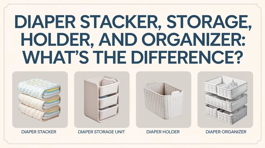 Diaper Stacker, Storage, Holder, and Organizer poster