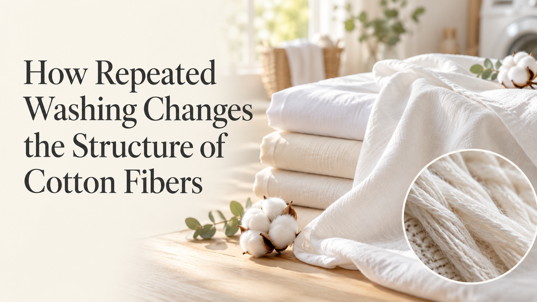 How Repeated Washing Changes the Structure of Cotton Fibers