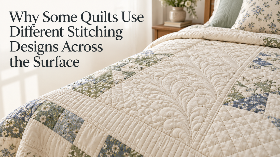 Why Some Quilts Use Different Stitching Designs Across the Surface