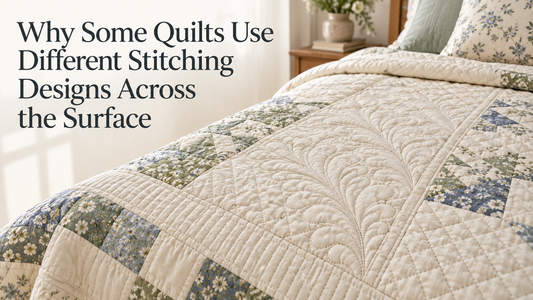 Why Some Quilts Use Different Stitching Designs Across the Surface