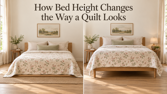 How Bed Height Changes the Way a Quilt Looks