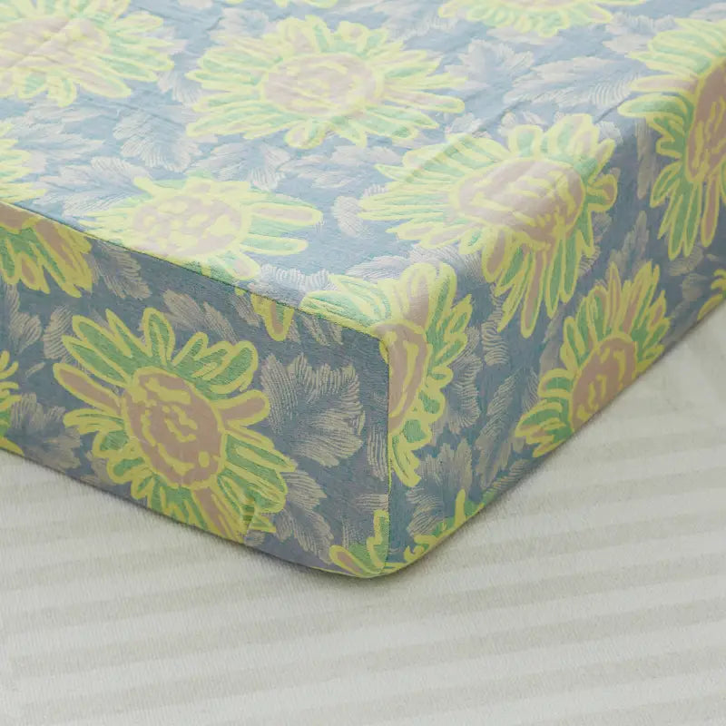 Crib Bedding Set - Muslin Sunflower Garden