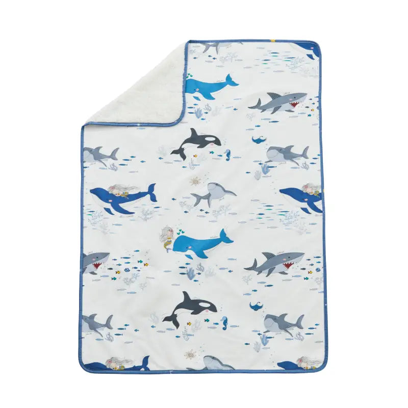 Crib Bedding Set ¨C Mermaid & Blue Whale Adventure