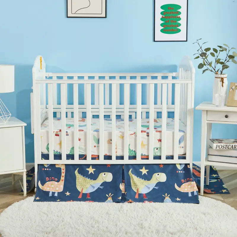 Crib Bedding Set - Lava Dino