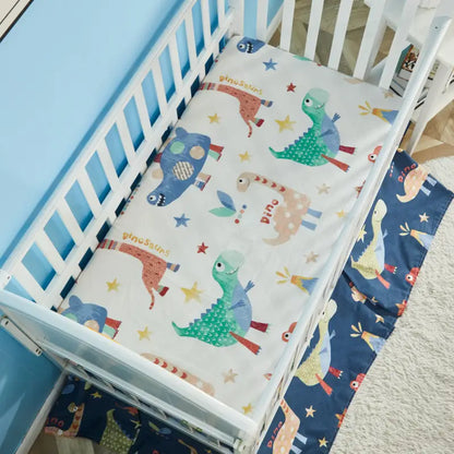 Crib Bedding Set - Lava Dino