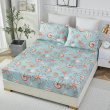 This bedroom features a Brandream four-piece bedding sheet Set.