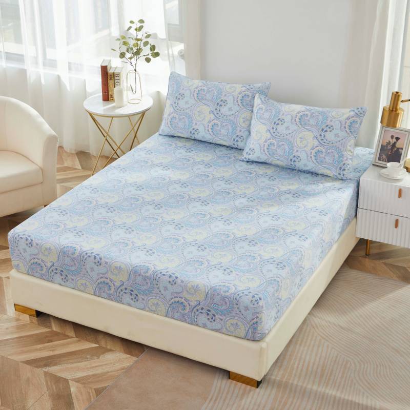 Parure Lit Double 4 Pièces Noctas Popeline De Coton Motif Cachemire Beige Et Blanc 86727184 Parure Lit Double 4 Pièces Noctas Popeline De Coton Motif Cachemire Beige Et Blanc 86727184