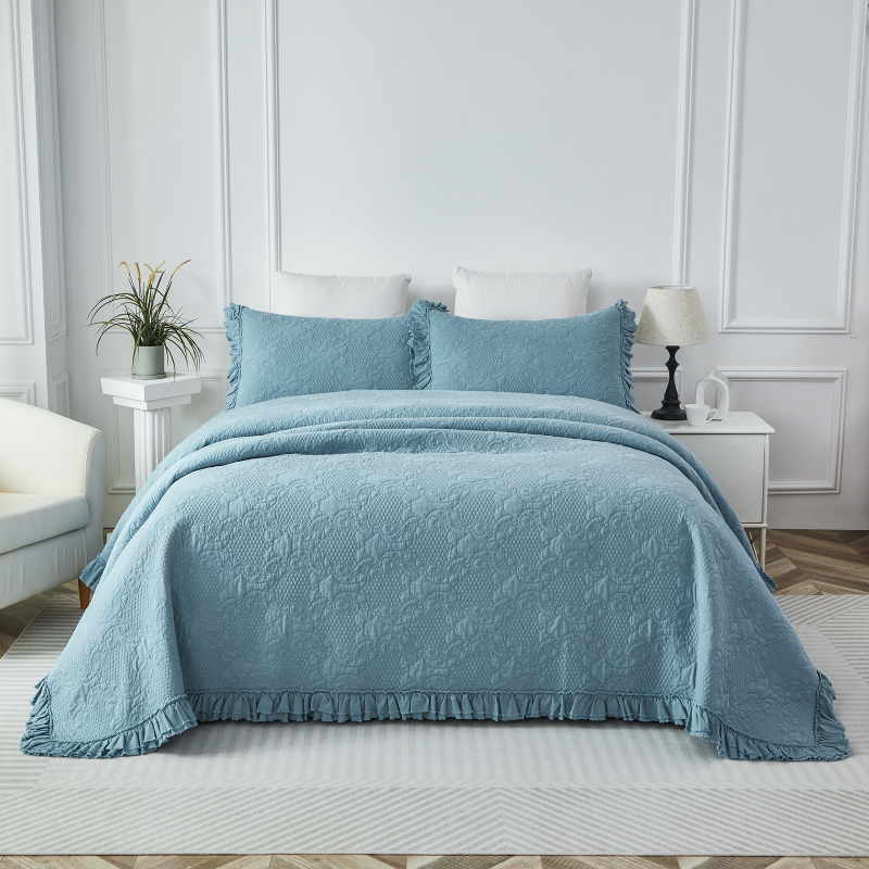 This bedroom features a Brandream Quilt Set.