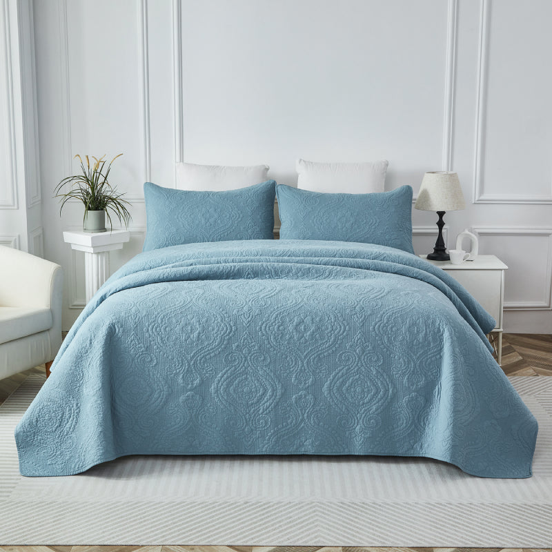 This bedroom features a Brandream Quilt Set.