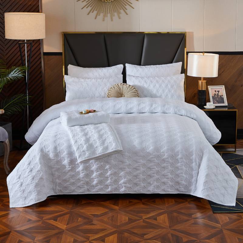 This bedroom features a Brandream Quilt Set.