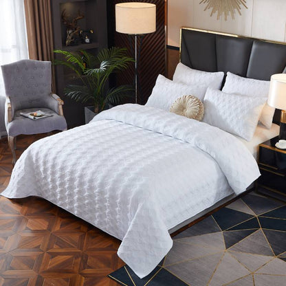 This bedroom features Brandream's quilt/coverlet and pillow sham.