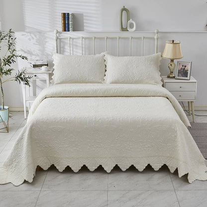 This bedroom features a Brandream Quilt Set.