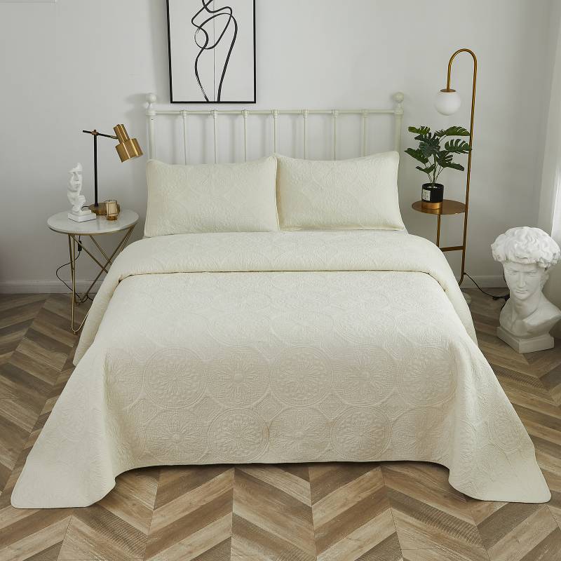 This bedroom features a Brandream Quilt Set.