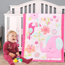 pink crib set