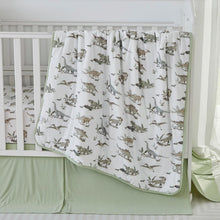 green crib set