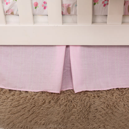 pink bed skirt