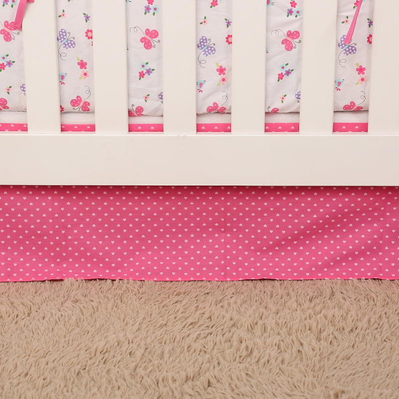 pink bedskirt