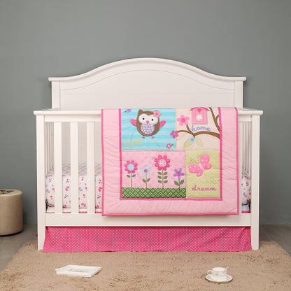 small floral crib set