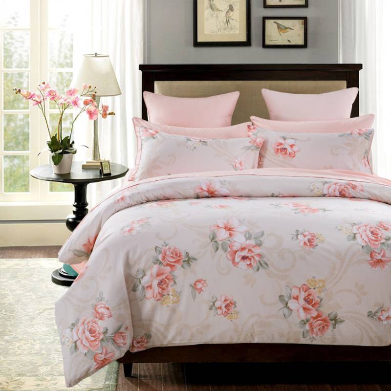 This bedroom features a Brandream Duvet Cover Set.