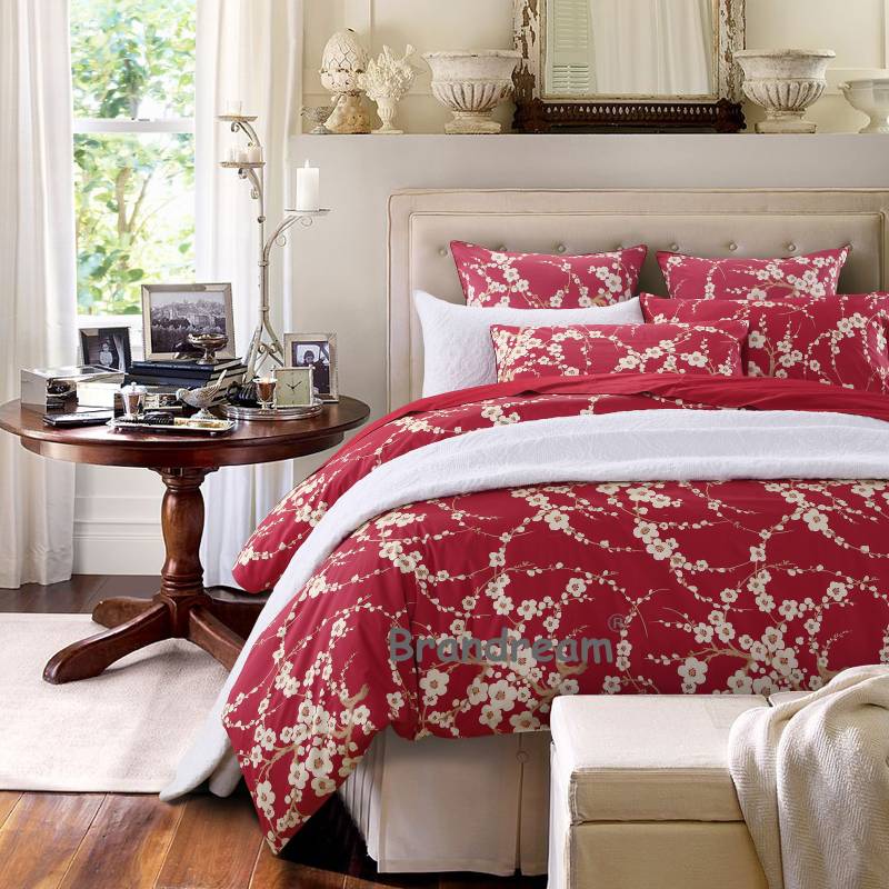 This bedroom features a Brandream Duvet Cover Set.