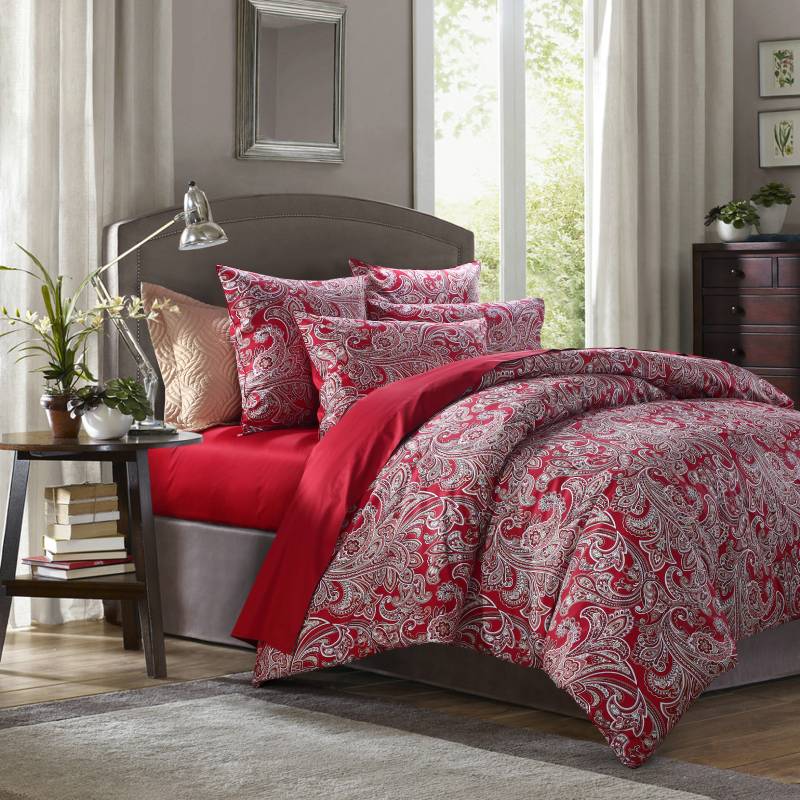 This bedroom features a Brandream Duvet Cover Set.